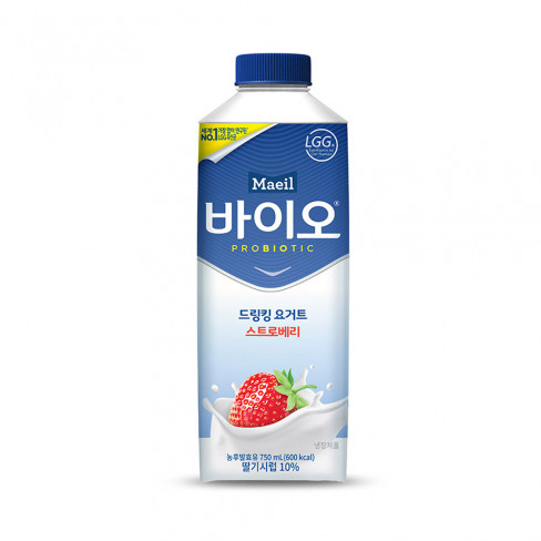 바이오드링킹 딸기 750ml x 8개 (4주 배달)